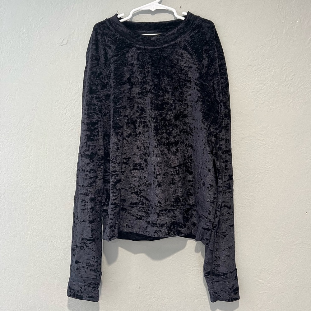 Lululemon crushed velvet sweatshirt